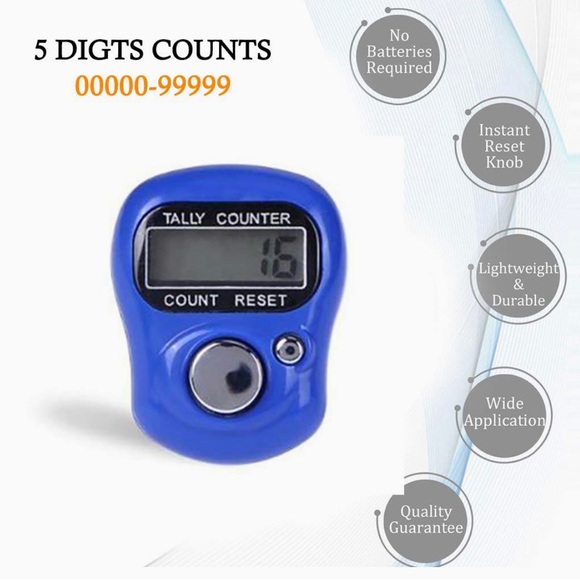Electronic Finger Counter(3 Pack)5 Digit LCD Digital Display Tally Counter. - Picture 9 of 16